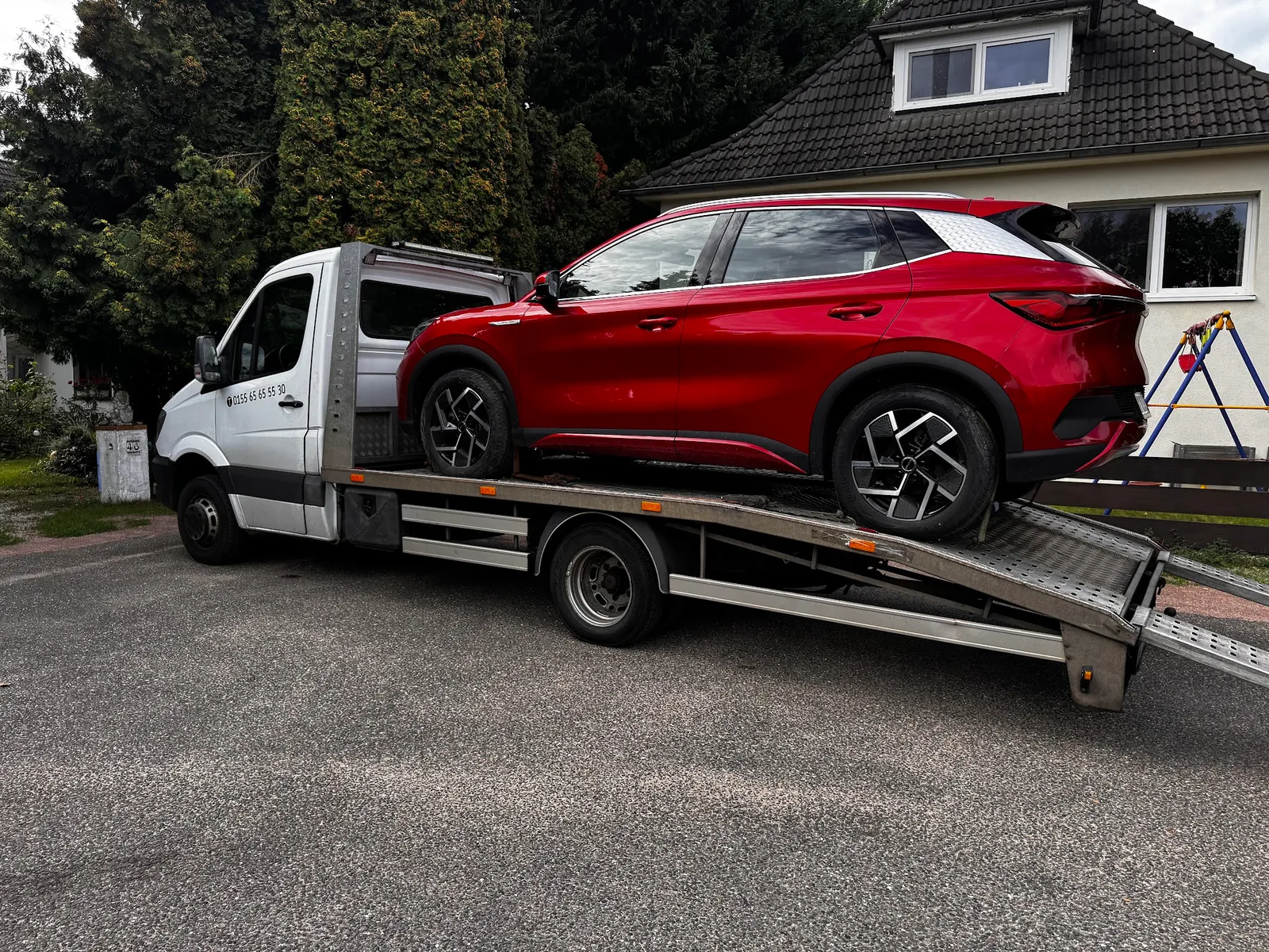 Sicherer Transport eines SUV
